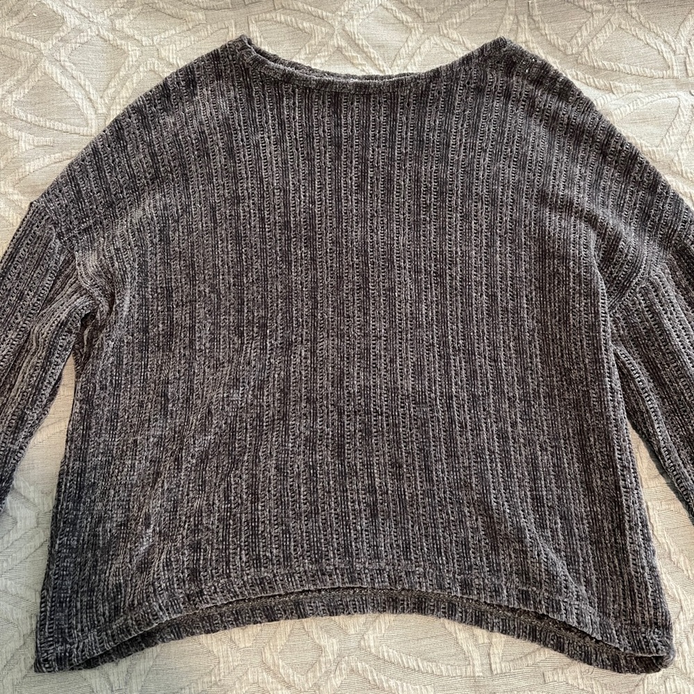 hollister knitted cropped sweater womens L